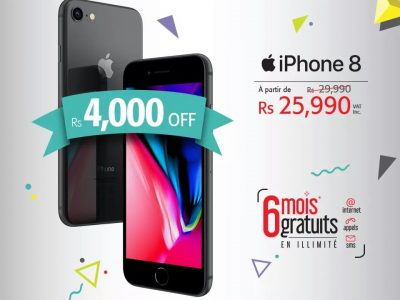 Emtel – iPhone 8 Rs25,990