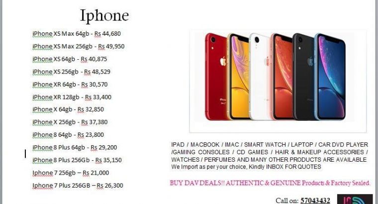 Dav Deals – iPhone Mobile Phone Price List